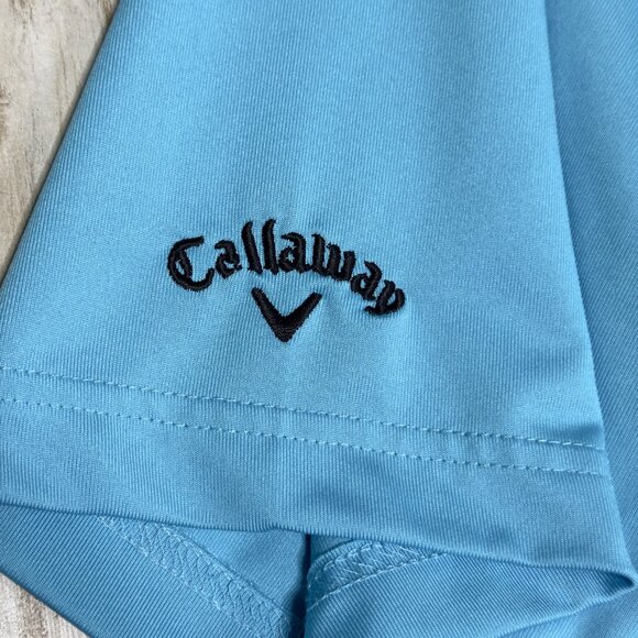 Callaway Don Julio Blue Embroidered Short Sleeve Opti-Dri Stretch Golf Polo Sz L - Picture 3 of 11